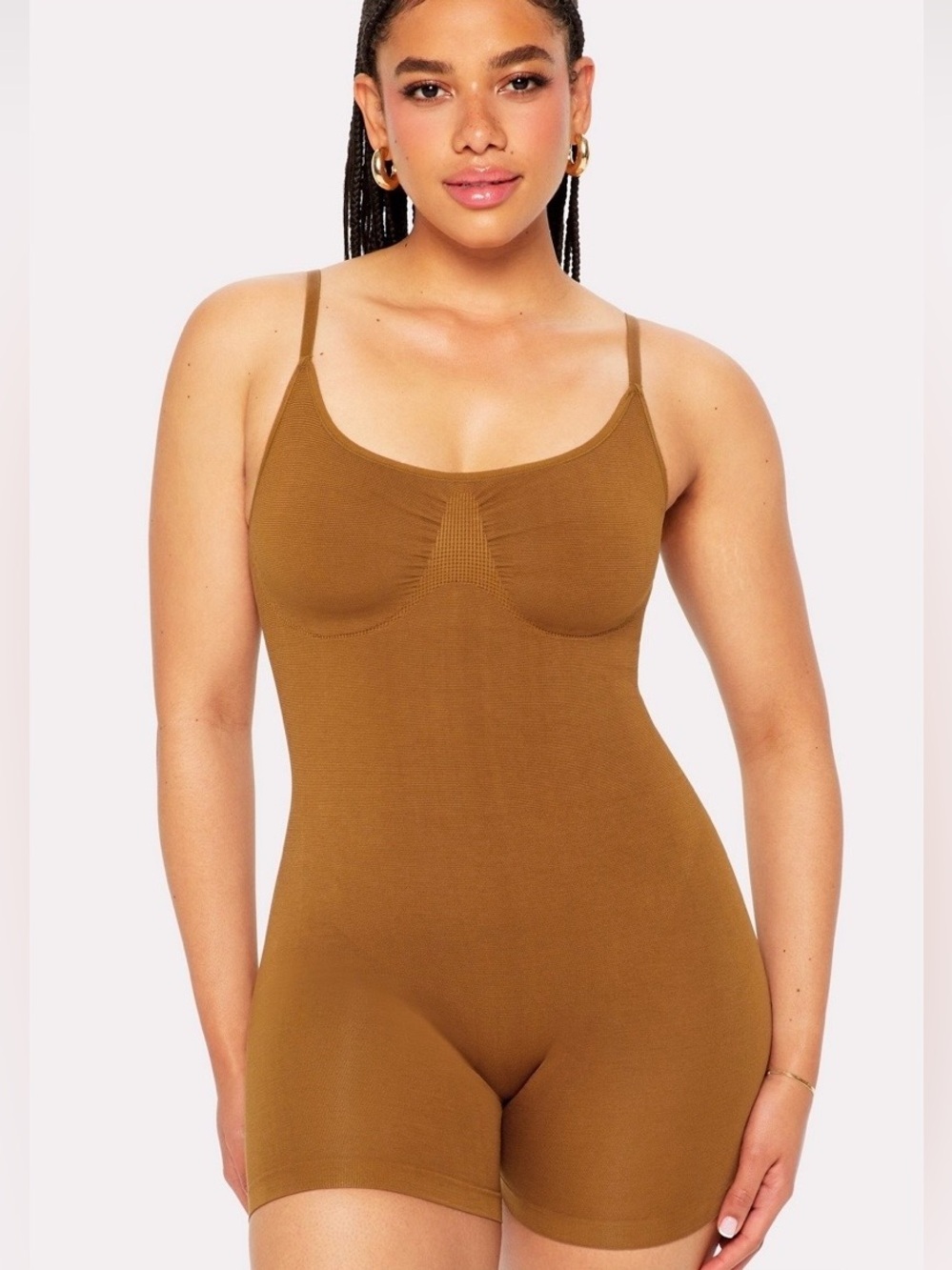 Yitty Smooth As Hell Shaping Short Onesie Banging Brown Size 3X NWT